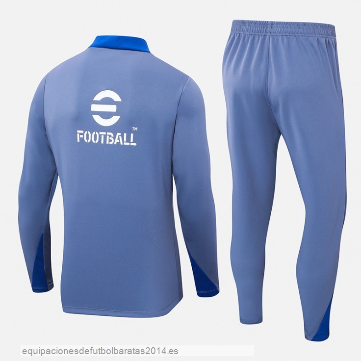 Nuevo Conjunto Completo Sudadera Entrenamiento Inter Milan 24/25 Azul I Claro Baratas